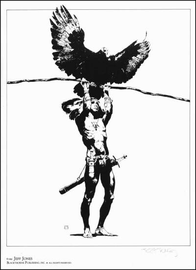  [cp]杰弗里·凯瑟琳·琼斯，近代美国著名艺术家，一生出版了超过150套许多不同类型的书籍，能轻松驾驭各种不同画风，插画、漫画都有大量作品。(Jeffery Catherine Jones)作者的更多作品在这里→http://t.cn/RhD8J56[/…