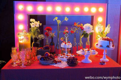 甜品桌 花艺甜美装点 彤胡花艺定制