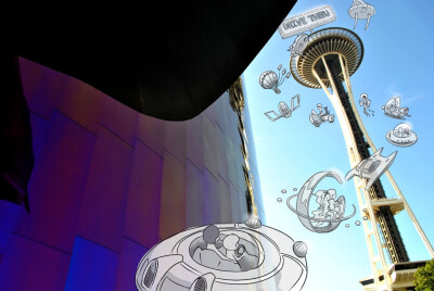 Drive Thru @ Space Needle, Seattle, USA By Cheryl H