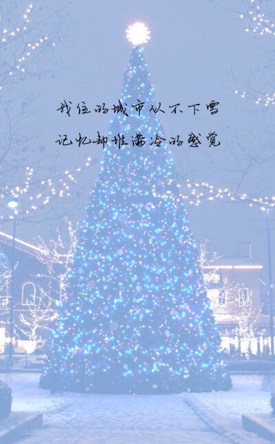 merry merry christmas, lonely lonely christmas 想祝福不知该给谁 爱被我们打了死结 ————陈奕迅《圣诞结》