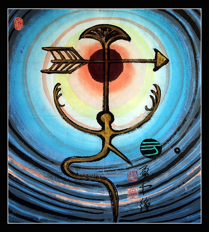 【刘勇良中华图腾系列作品选登】刘勇良：青年书画家，摄影记者、杂志资深美术编辑、资深设计师、策展人。1975年生于河南，现定居北京。刘勇良曾任澳门《盛世神州》杂志美术编辑，澳门美术馆艺术总监、亚洲艺术博览和亚洲儿童艺术展艺术总监，中国边贸联合会《中国边贸》杂志美编部主任兼艺术总监，中华五千年动画文化工程促进会会长助理等。现为21世纪展览馆首位签约画家并被聘任为艺术总监、中国书画家委员会委员、中国书画家联谊会会员、《作家报》特约摄影记者。其设计和绘画作品多次在国内外大赛中获奖，绘画作品曾被联合国和红十字会、韩国博物馆、韩国美术家协会等多家国际机构收藏。许多网络媒体和报纸杂志、电视栏目均对其有所报道