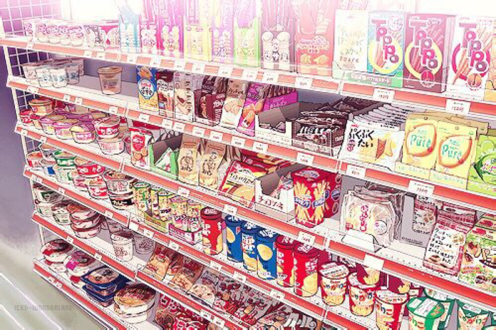 超市动漫头像动漫素材横图二次元acg抱图侵删