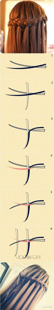 瀑布编发超好学