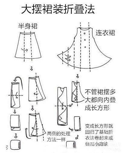 裙子折叠