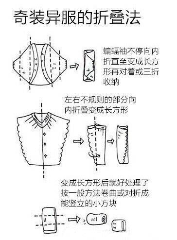 不规则衣物折叠