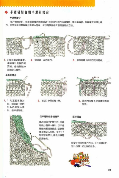 半反针结合