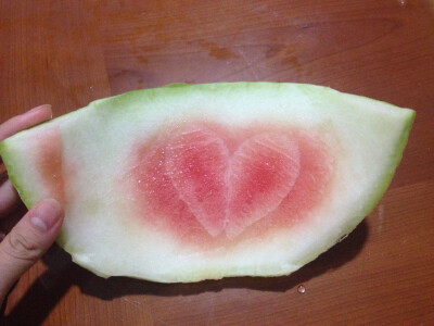 爱心西瓜，一颗被深藏的心