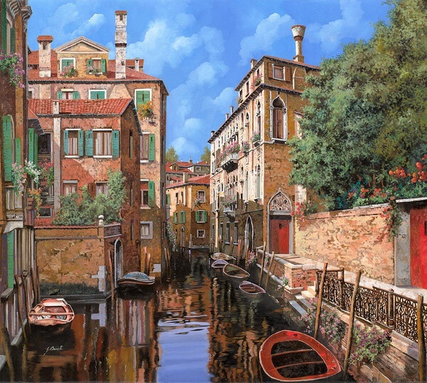 Guido Borelli 欧洲风景油彩