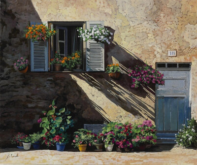 Guido Borelli 欧洲风景油彩