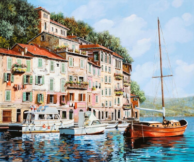 Guido Borelli 欧洲风景油彩