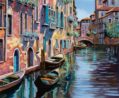 Guido Borelli 欧洲风景油彩