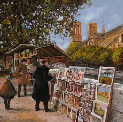 Guido Borelli 欧洲风景油彩