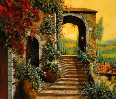 Guido Borelli 欧洲风景油彩