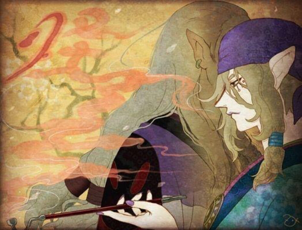 帅帅哒卖药郎~ PO太魔✨怪AYAKASHI~化猫✨『动漫 插画 手绘 二次元 美少年』