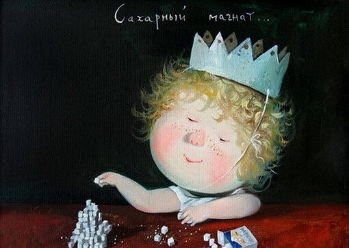 来自乌克兰插画家。Eugene Gapchinska的一组手绘儿童插画，她创作了许许多多粉红色皮肤的可爱小孩，一同分享给大家。