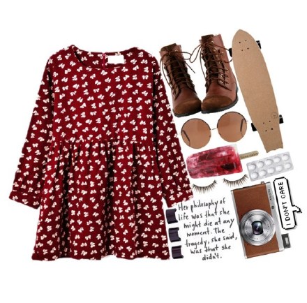 Bowknot Print Dress