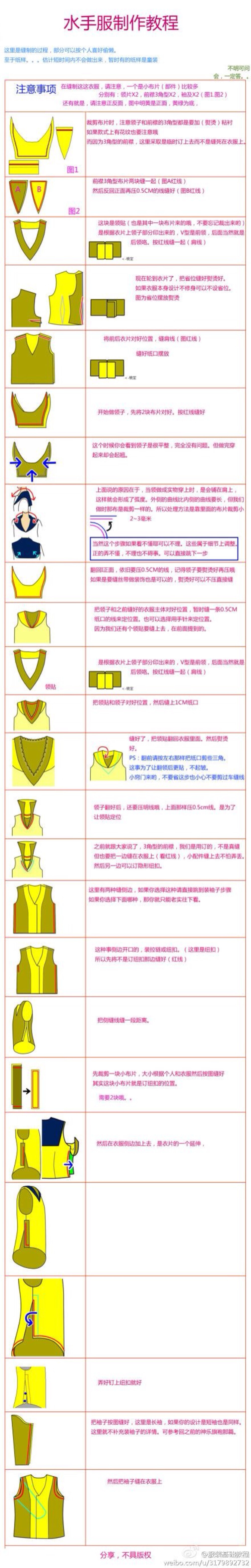 水手服制作教程