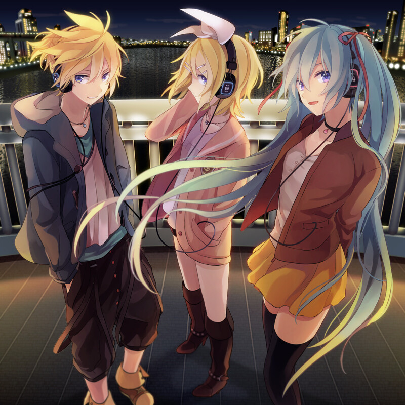 双子静音，rin，len，miku