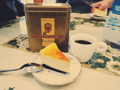 Cheese cake &amp;amp; Turkey coffee