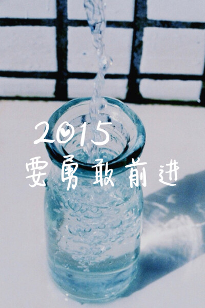 2015要勇敢前进