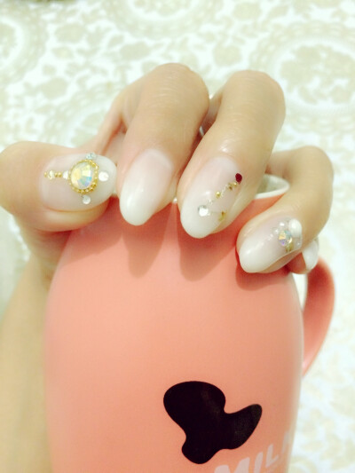 果冻胶渐变美甲