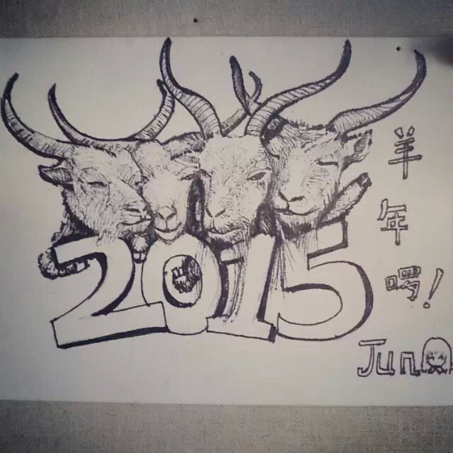 2015年 羊羊羊羊 祝新的一年都顺顺利利！