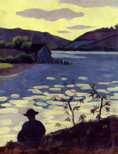 图为法国后印象派画家保罗•塞律西埃的作品《莱塔渔夫》。时间都去哪儿了，我的日子滴在时间的流里，没有声音，也没有影子。