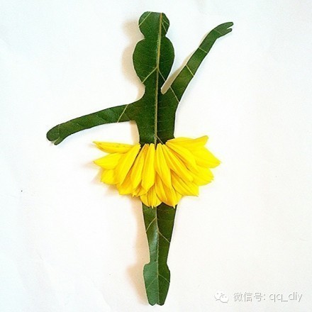 ｛请关注我_每天都有新的收获｝树叶配成的画儿，惟妙惟肖！