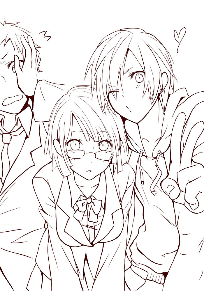 临摹稿 手绘 插画 线稿 手稿 黑白素材