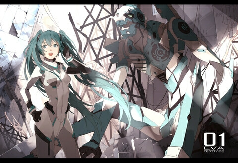 初音未来 miku 樱初音 来自pixiv 元旦快乐 新年快乐