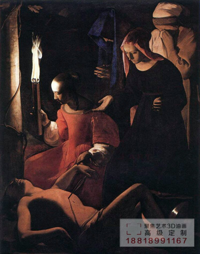 法·Georges de La Tour 乔治·德·拉图尔，美术史上一位擅长描绘光线与阴影的大师。在他逝世后，曾被世界遗忘长达三个世纪之久，现在则公认为可与普桑齐名。他的作品构图严谨，以极端写实手法描绘光与影的变化，画风受…