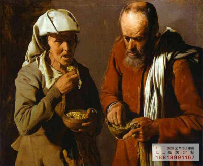 法·Georges de La Tour 乔治·德·拉图尔，美术史上一位擅长描绘光线与阴影的大师。在他逝世后，曾被世界遗忘长达三个世纪之久，现在则公认为可与普桑齐名。他的作品构图严谨，以极端写实手法描绘光与影的变化，画风受…