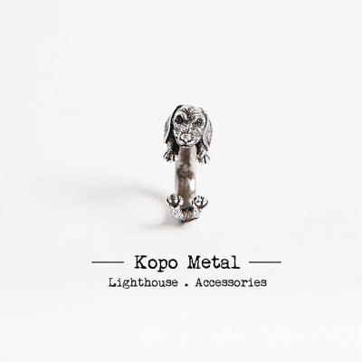 台湾之光Kopo Metal 设计师手工首饰 腊肠犬 LIGHTHOUSE A01