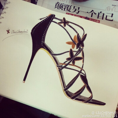 15/1/5 high heels 手绘高跟鞋 -LIUCHENHUI-