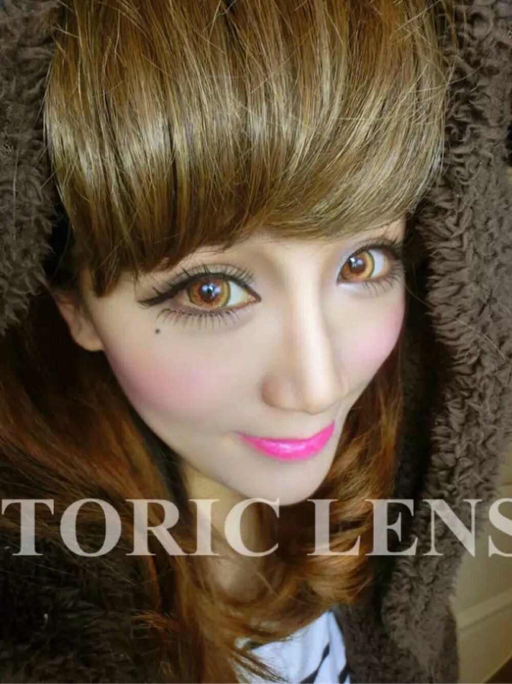 TORIC LENS MIMOSA花嫁系列 棕色。真的超正，像洋娃娃一样 1678777196