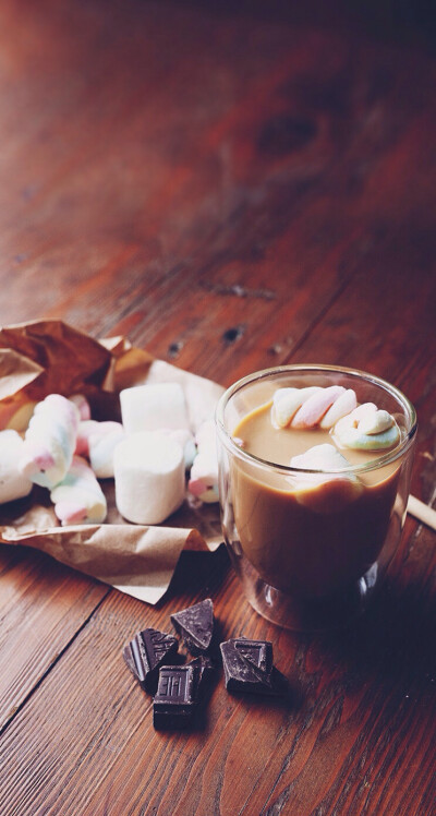 Good morning?marshmallow and chocolate