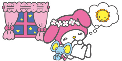 sanrio 更多关注微博：小双星的礼拜天