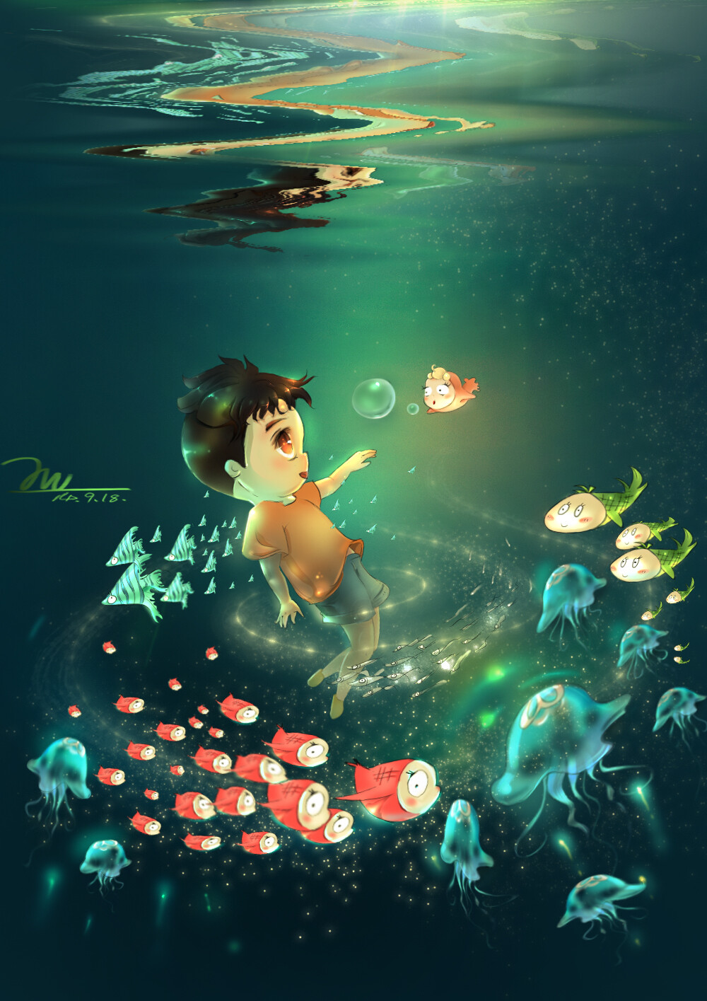 海底的小鱼是未泯的童心里最真实的梦境梦鱼