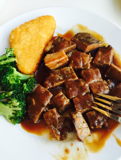 今天阳光好好牛排好老薯饼好脆一起来宜家下午茶吧吃饱饱回去发货