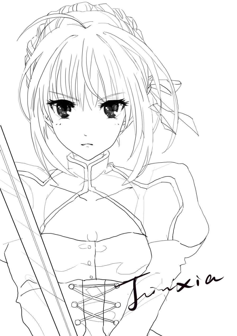 《saber》，吾王saber……