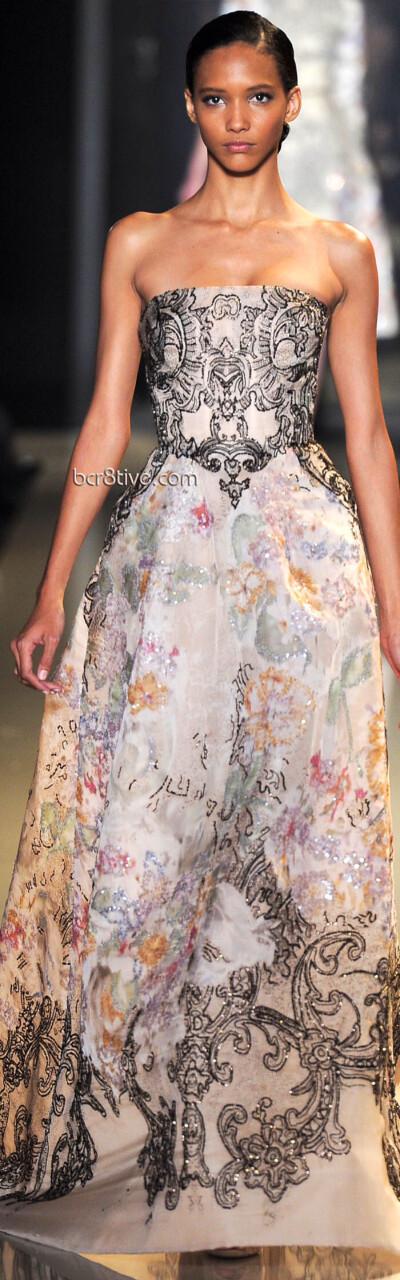 【定格在华服霓裳】Elie Saab Spring Summer 2013 Haute Couture！