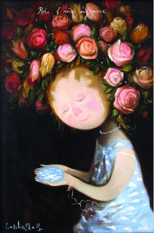 来自乌克兰插画家。Eugene Gapchinska的一组手绘儿童插画，她创作了许许多多粉红色皮肤的可爱小孩，一同分享给大家。