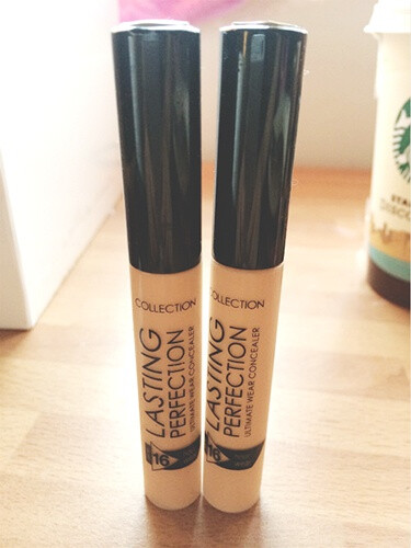 【Collection Lasting Perfection Concealer】这是一个偏门到找不到门的牌子，但是在英国是开架中的战斗机。这款才4磅多点，遮瑕力真是妥妥的，达人们都非常推荐，物美价廉五星好评！#最强力遮瑕#