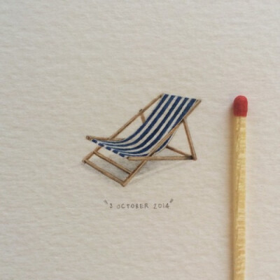 South African artist, Lorraine Loots, created coin-sized paintings as part of a project entitled, 365 Postcards for Ants