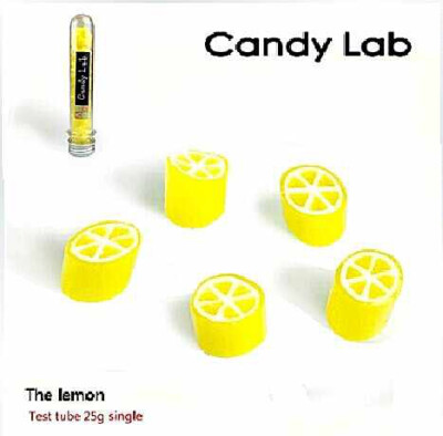 Candy lab 澳洲纯手工糖果创意水果味硬糖【柠檬味】25g 小试管装