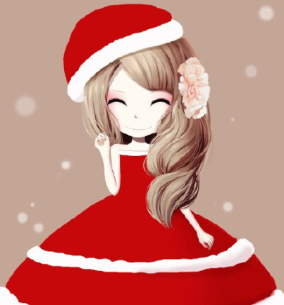 Merry Christmas.花花姑娘——插画师：桑诶姆。