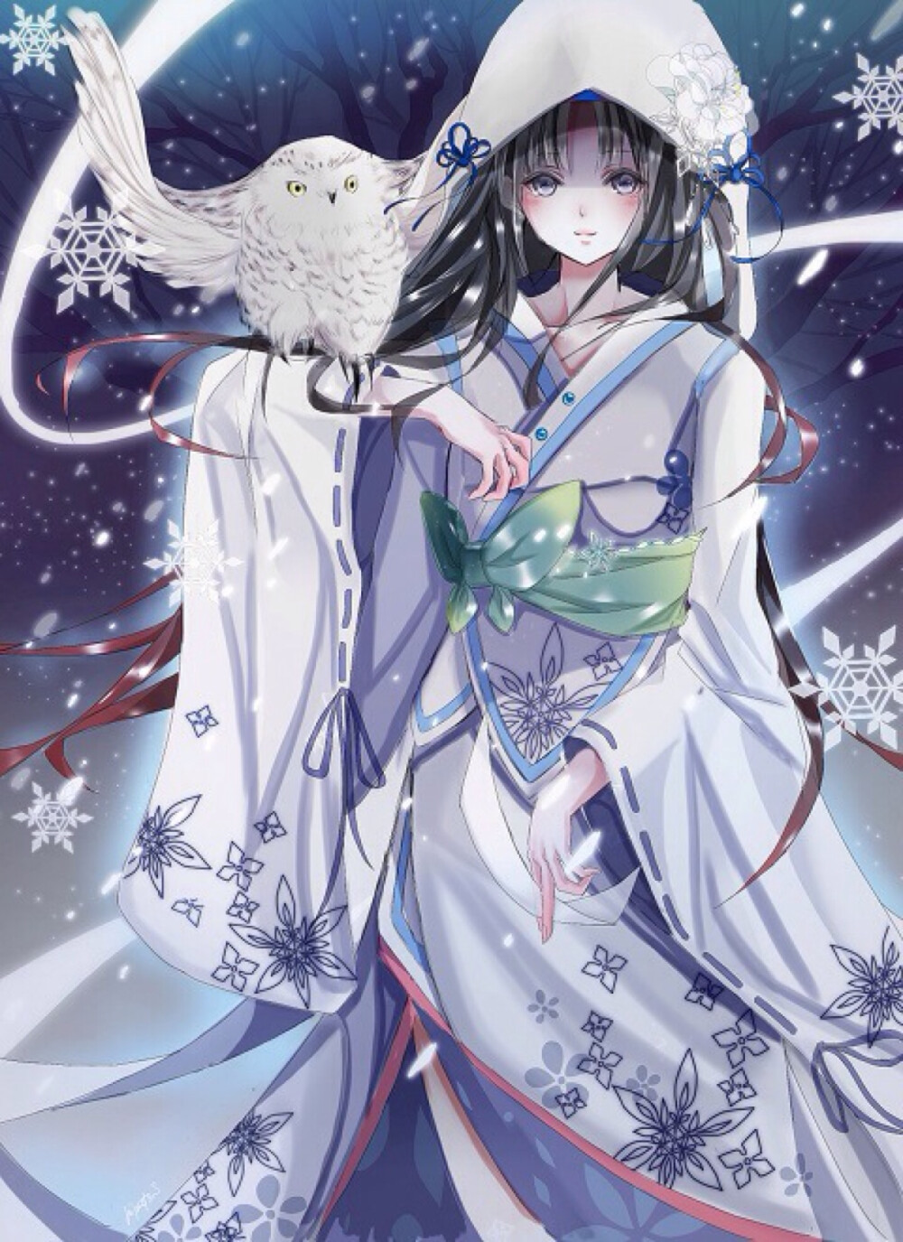 雪女 P站 画师：mimoto.s