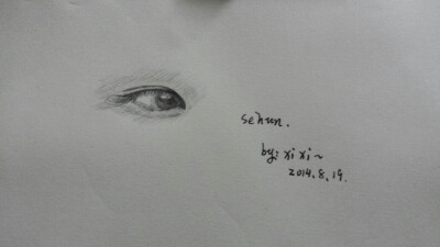 吴世勋eyes，sehun眼睛。