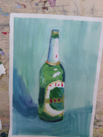 色彩作业 啤酒瓶