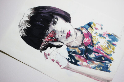 几年前的画，纪念